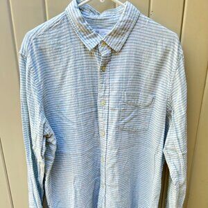 Gap Long Sleeve Button Down Striped Shirt Size XL